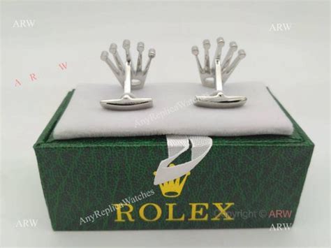 rolex watch cufflinks|rolex crown cufflinks.